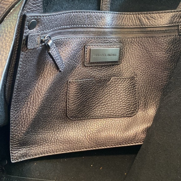 Annabel Ingall Gray Shoulder/Tote Bag in GUC - Picture 9 of 14